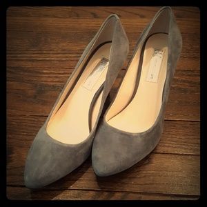 Inc gray suede heels